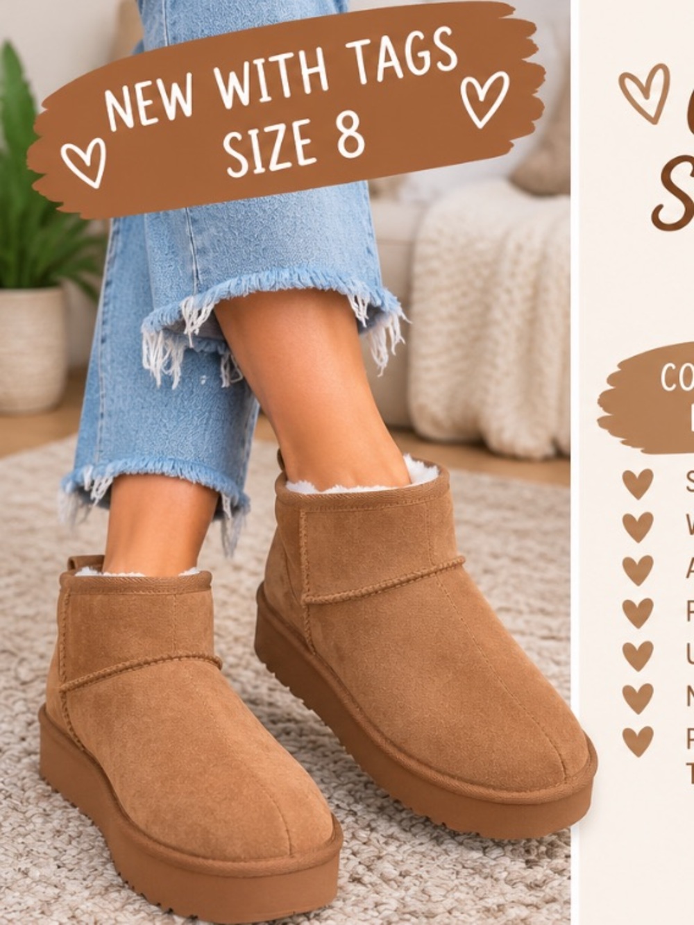 aerie Suede Ankle Booties in Chestnut Tan